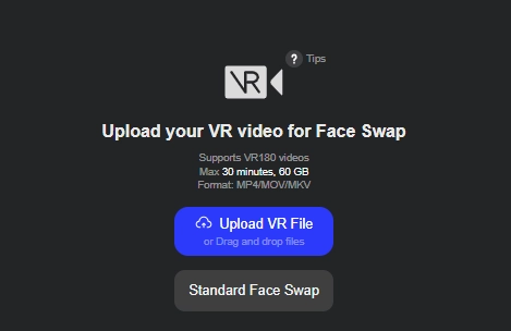 DeepSwap AI VR Face Swap
