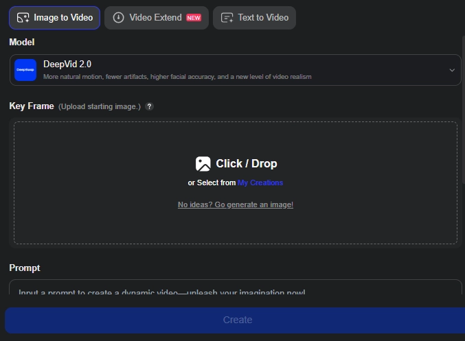 DeepSwap AI Video Generator
