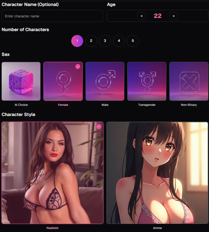 FreeGF AI Character Creation