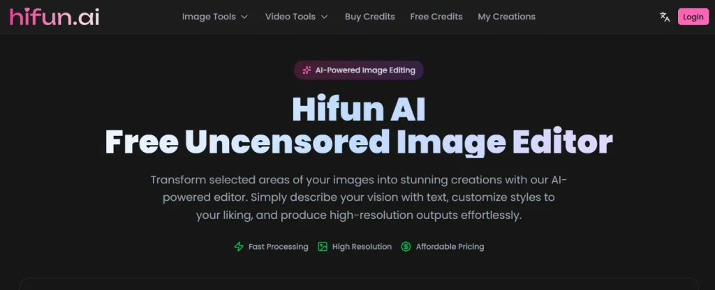 Hifun AI Homepage