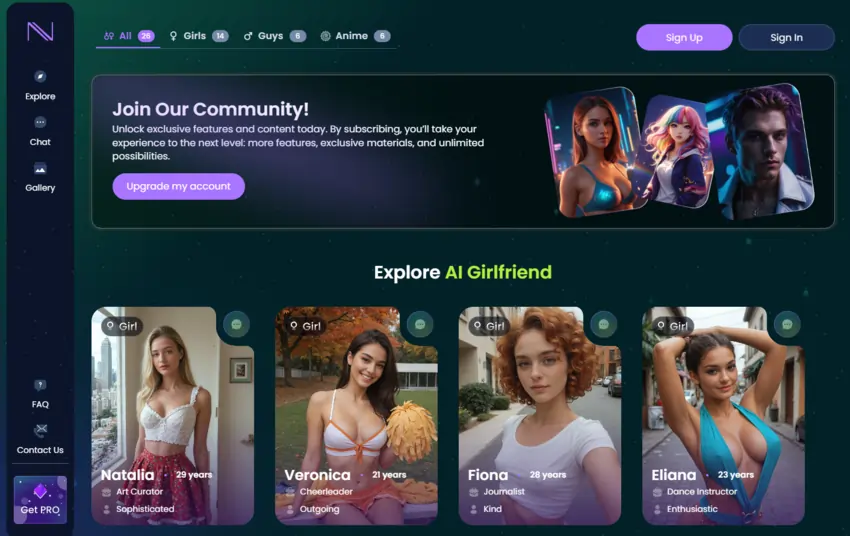 Infatuated.AI Homepage