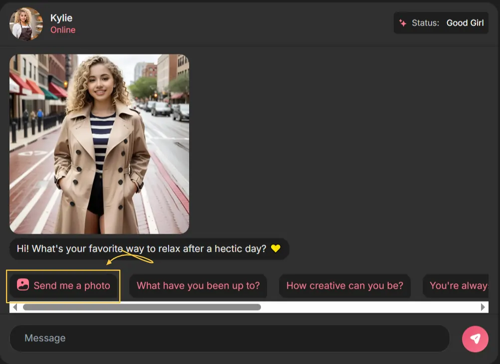 Loveli AI Images In Chat