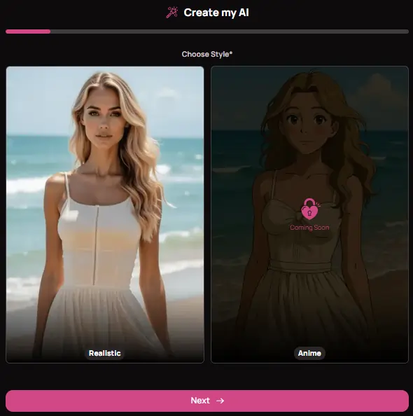 Luvea AI Create Character