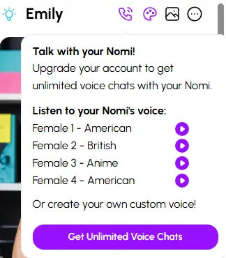 Nomi.ai Voice Calls