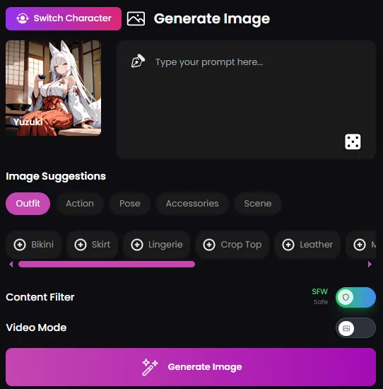 PleasureDomes AI Char Studio