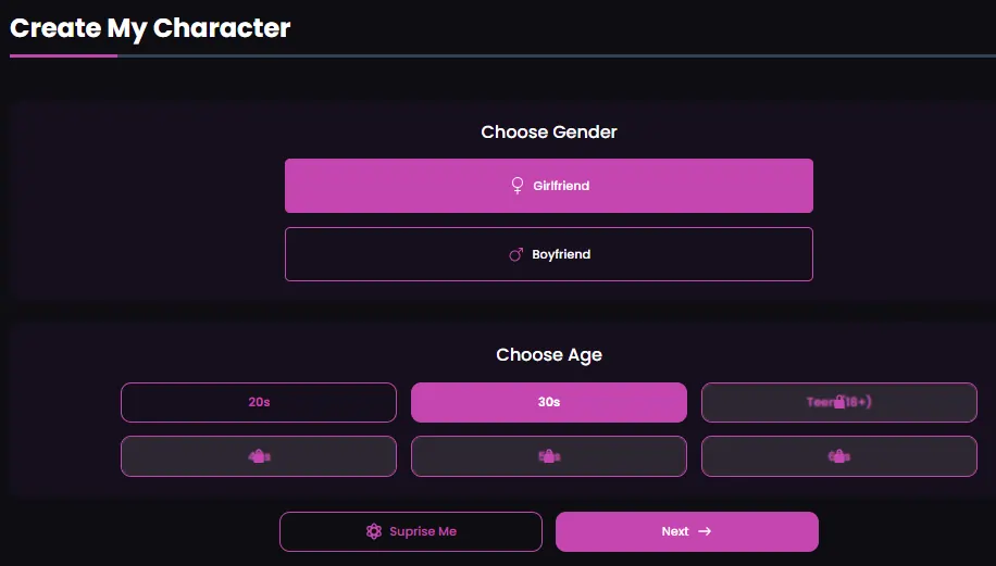 PleasureDomes AI Create Character