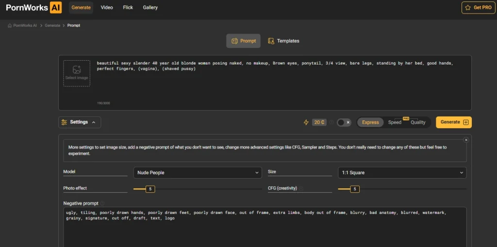 Pornworks AI Image Generation