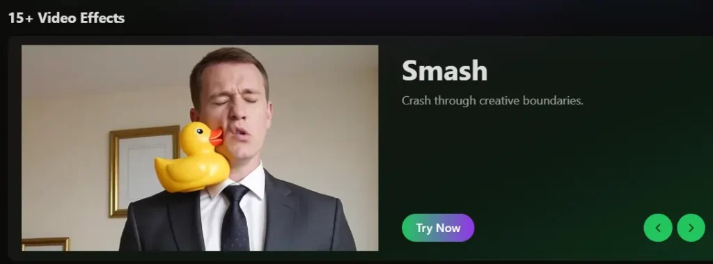 Unlucid AI Video Effects