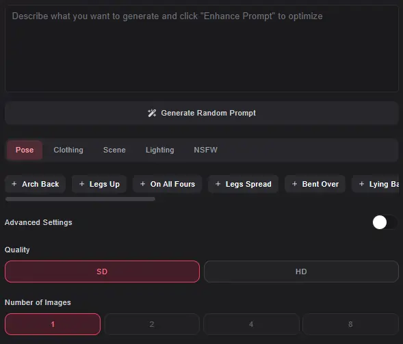 xchar AI NSFW Image Generation