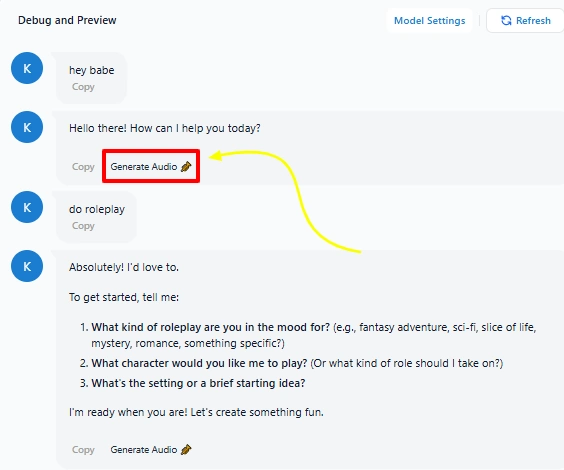 AIEro Voice Messages