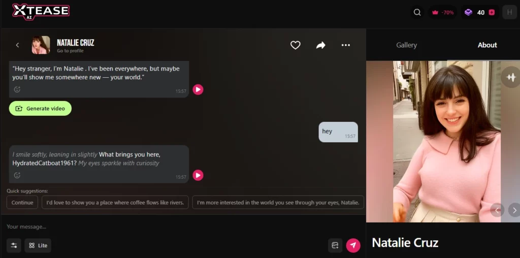 XTEASE AI NSFW Chat