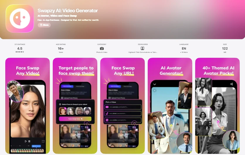 Swapzy AI Android mobile App