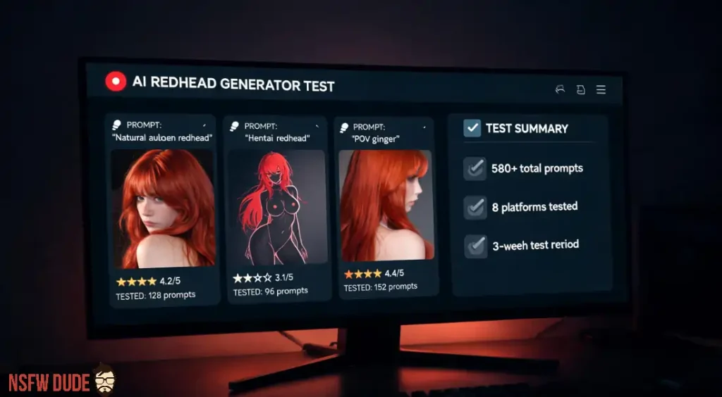 Testing AI Redhead Porn Generators
