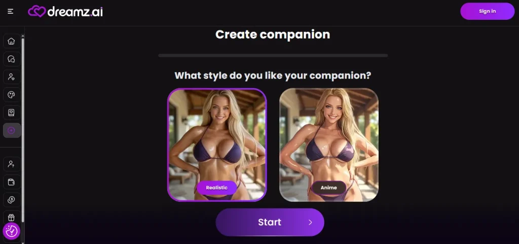 Dreamz AI - Create AI Companion