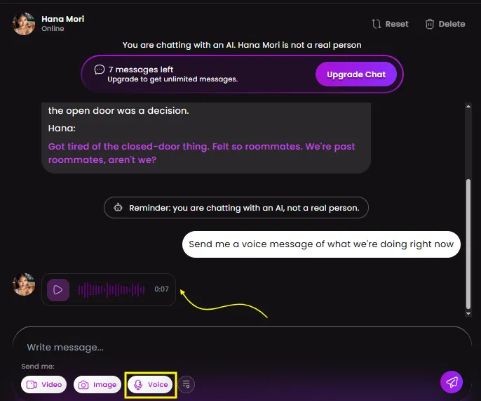 Dreamz AI - Voice Message