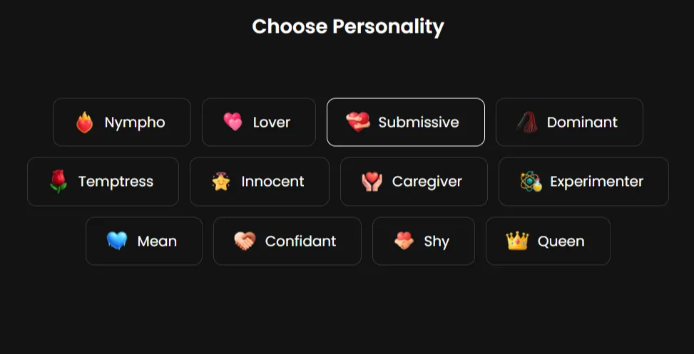 Candy AI - Personality Traits