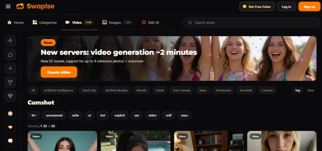 Swaplse AI Cumshot Generators